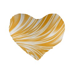 Colors Standard 16  Premium Flano Heart Shape Cushions by ValentinaDesign