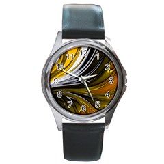 Colors Round Metal Watch by ValentinaDesign