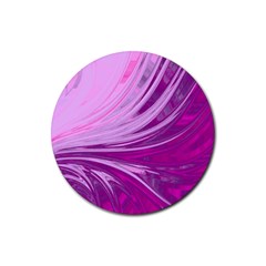 Colors Rubber Round Coaster (4 Pack)  by ValentinaDesign