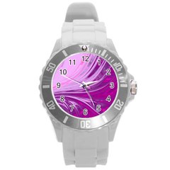 Colors Round Plastic Sport Watch (l) by ValentinaDesign