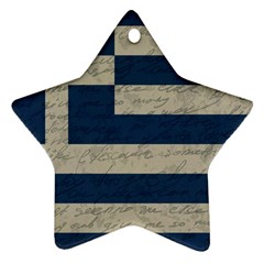 Vintage Flag - Greece Ornament (star) by ValentinaDesign