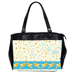 Birds And Daisies Office Handbags (2 Sides)  by linceazul