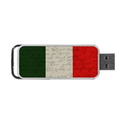 Vintage Flag - Italia Portable Usb Flash (one Side) by ValentinaDesign