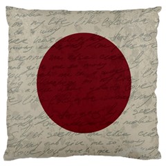 Vintage Flag - Japan Large Cushion Case (one Side) by ValentinaDesign