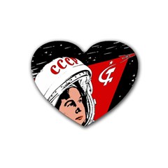 Valentina Tereshkova Heart Coaster (4 Pack)  by Valentinaart