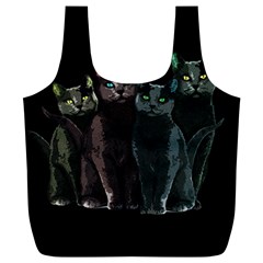 Cats Full Print Recycle Bags (l)  by Valentinaart