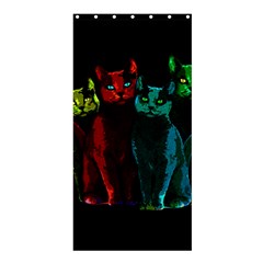 Cats Shower Curtain 36  X 72  (stall)  by Valentinaart