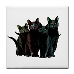 Cats Tile Coasters by Valentinaart