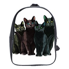 Cats School Bags (xl)  by Valentinaart