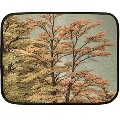 Landscape Scene Colored Trees At Glacier Lake  Patagonia Argentina Double Sided Fleece Blanket (mini)  by dflcprints