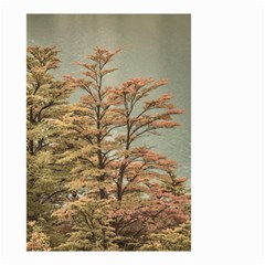 Landscape Scene Colored Trees At Glacier Lake  Patagonia Argentina Small Garden Flag (two Sides) by dflcprints