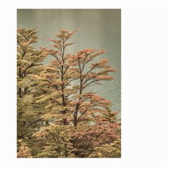 Landscape Scene Colored Trees At Glacier Lake  Patagonia Argentina Large Garden Flag (two Sides) by dflcprints