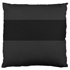 Gray And Black Thick Stripes Large Flano Cushion Case (two Sides) by digitaldivadesigns