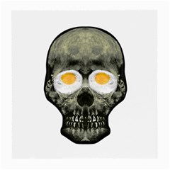 Skull With Fried Egg Eyes Medium Glasses Cloth