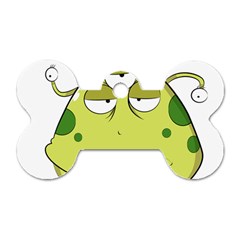 The Most Ugly Alien Ever Dog Tag Bone (one Side) by Catifornia