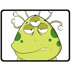 The Most Ugly Alien Ever Fleece Blanket (large)  by Catifornia