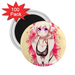 Blonde Hair Bikini Furry Girl 2 25  Magnets (100 Pack) 