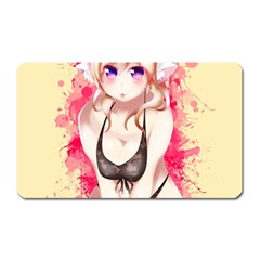 Blonde Hair Bikini Furry Girl Magnet (rectangular) by Catifornia