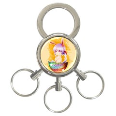 Easter Bunny Furry 3-ring Key Chains by Catifornia