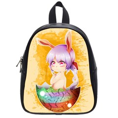 Easter Bunny Furry School Bags (small)  by Catifornia