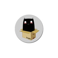 Black Cat In A Box Golf Ball Marker (4 Pack) by Catifornia