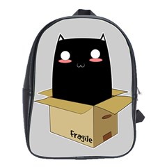 Black Cat In A Box School Bags(large)  by Catifornia