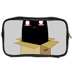 Black Cat In A Box Toiletries Bags