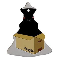 Black Cat In A Box Ornament (christmas Tree)  by Catifornia