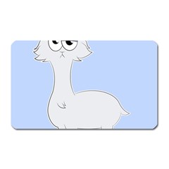 Grumpy Persian Cat Llama Magnet (rectangular) by Catifornia