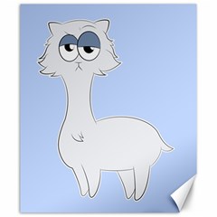 Grumpy Persian Cat Llama Canvas 20  X 24   by Catifornia