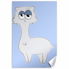 Grumpy Persian Cat Llama Canvas 24  X 36  by Catifornia