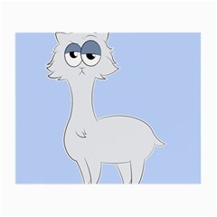 Grumpy Persian Cat Llama Small Glasses Cloth (2-side) by Catifornia