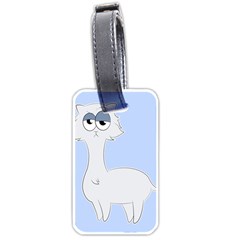 Grumpy Persian Cat Llama Luggage Tags (one Side)  by Catifornia