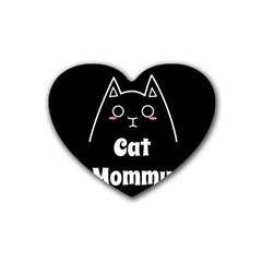 Love My Cat Mommy Heart Coaster (4 pack) 