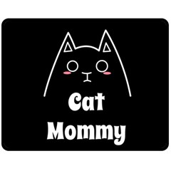 Love My Cat Mommy Double Sided Fleece Blanket (Medium) 