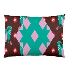 Animals Rooster Hens Chicks Chickens Plaid Star Flower Floral Sunflower Pillow Case (two Sides)