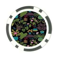 Wreaths Flower Floral Leaf Rose Sunflower Green Yellow Black Poker Chip Card Guard by Mariart