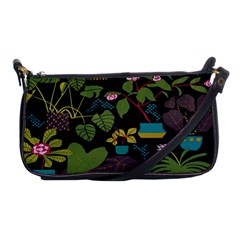 Wreaths Flower Floral Leaf Rose Sunflower Green Yellow Black Shoulder Clutch Bags by Mariart