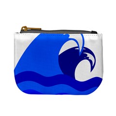 Blue Beach Sea Wave Waves Chevron Water Mini Coin Purses by Mariart