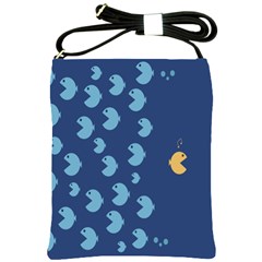 Blue Fish Sea Beach Swim Yellow Predator Water Shoulder Sling Bags by Mariart