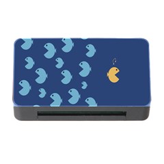 Blue Fish Sea Beach Swim Yellow Predator Water Memory Card Reader With Cf