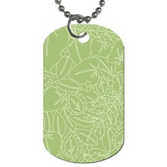 Blender Greenery Leaf Green Dog Tag (one Side) by Mariart