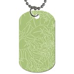 Blender Greenery Leaf Green Dog Tag (Two Sides) Front