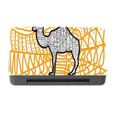 Animals Camel Animals Deserts Yellow Memory Card Reader With Cf