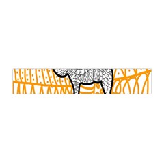 Animals Camel Animals Deserts Yellow Flano Scarf (mini)