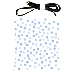 Bubble Balloon Circle Polka Blue Shoulder Sling Bags by Mariart