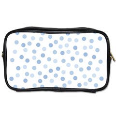 Bubble Balloon Circle Polka Blue Toiletries Bags 2-side