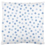 Bubble Balloon Circle Polka Blue Large Cushion Case (One Side) Front