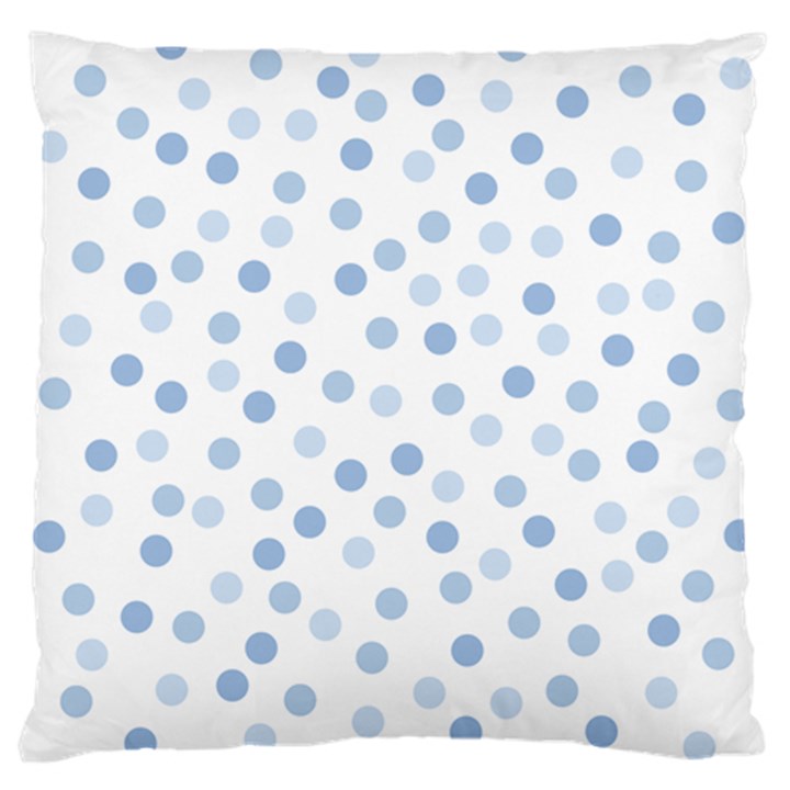 Bubble Balloon Circle Polka Blue Large Cushion Case (One Side)