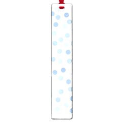 Bubble Balloon Circle Polka Blue Large Book Marks by Mariart